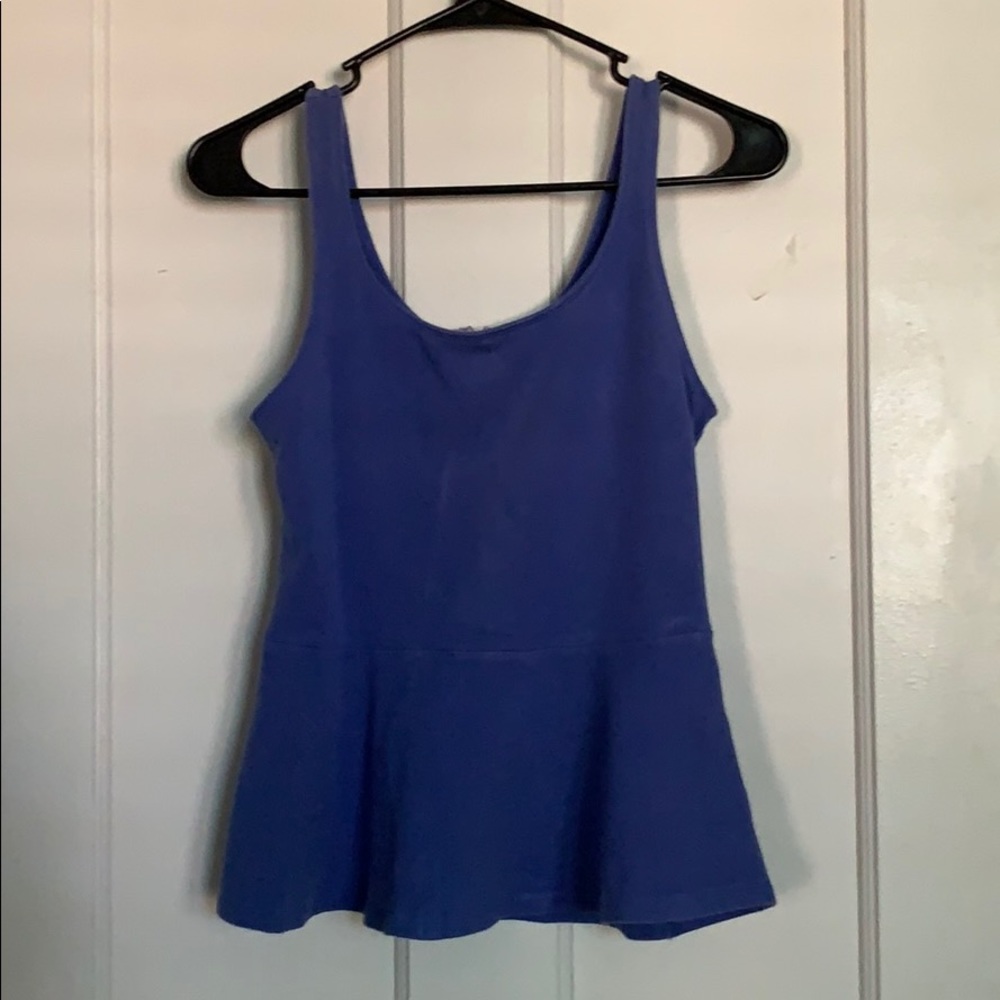 Express periwinkle peplum Tank